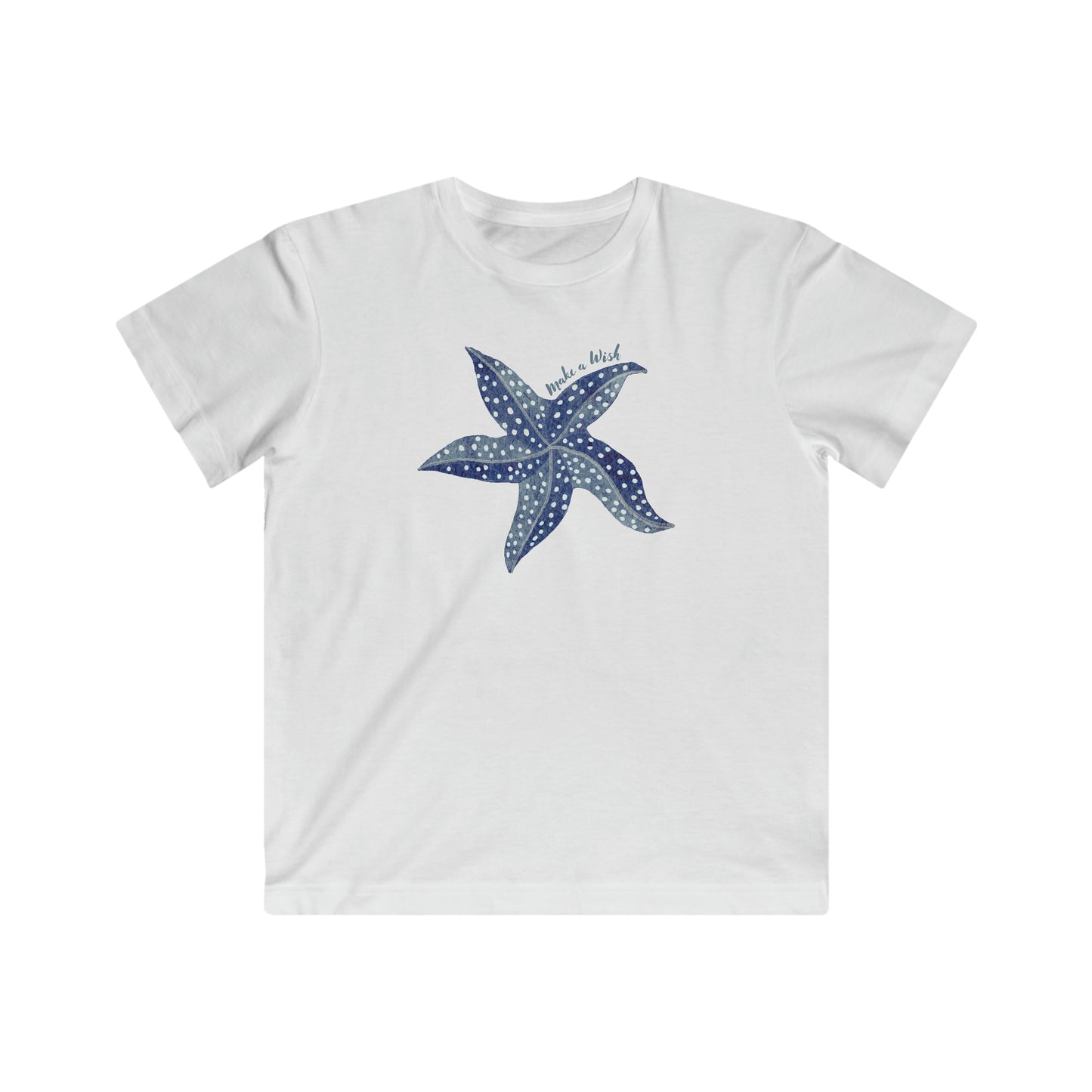 Kids Fine Jersey Tee with Starfish Print