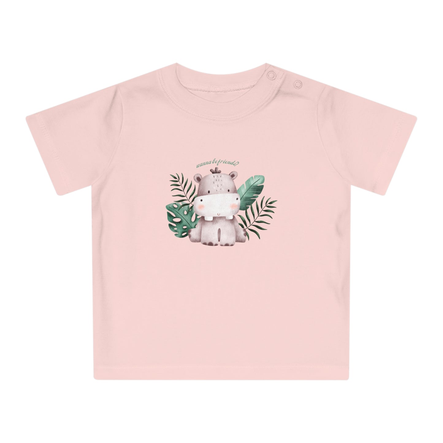 Eco-Friendly Baby T-Shirt, Little Hippo