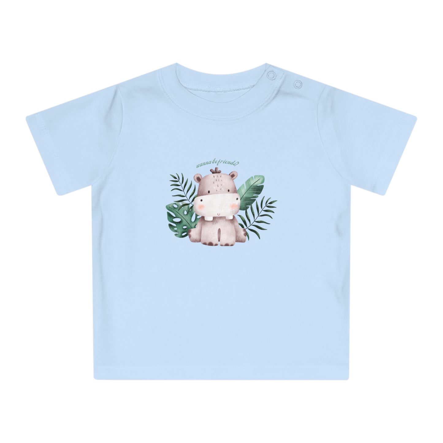 Eco-Friendly Baby T-Shirt, Little Hippo