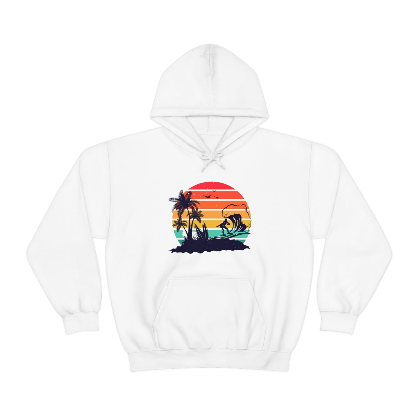 Unisex Heavy Blend™ Hooded Sweatshirt with Surfwear Print