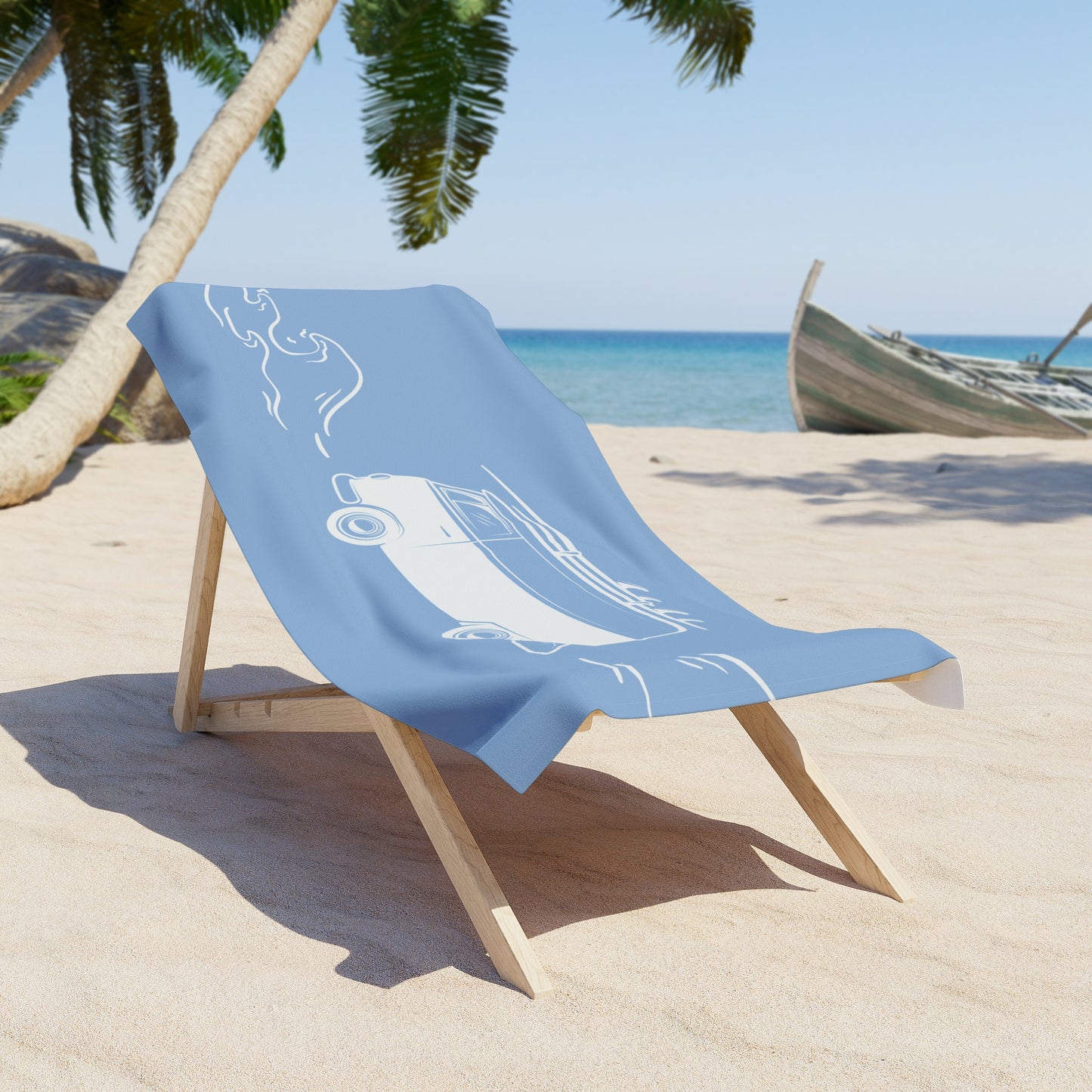 Beach Towel with Surf Print