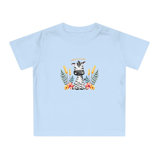 Eco-Friendly Baby T-Shirt, Little Zebra