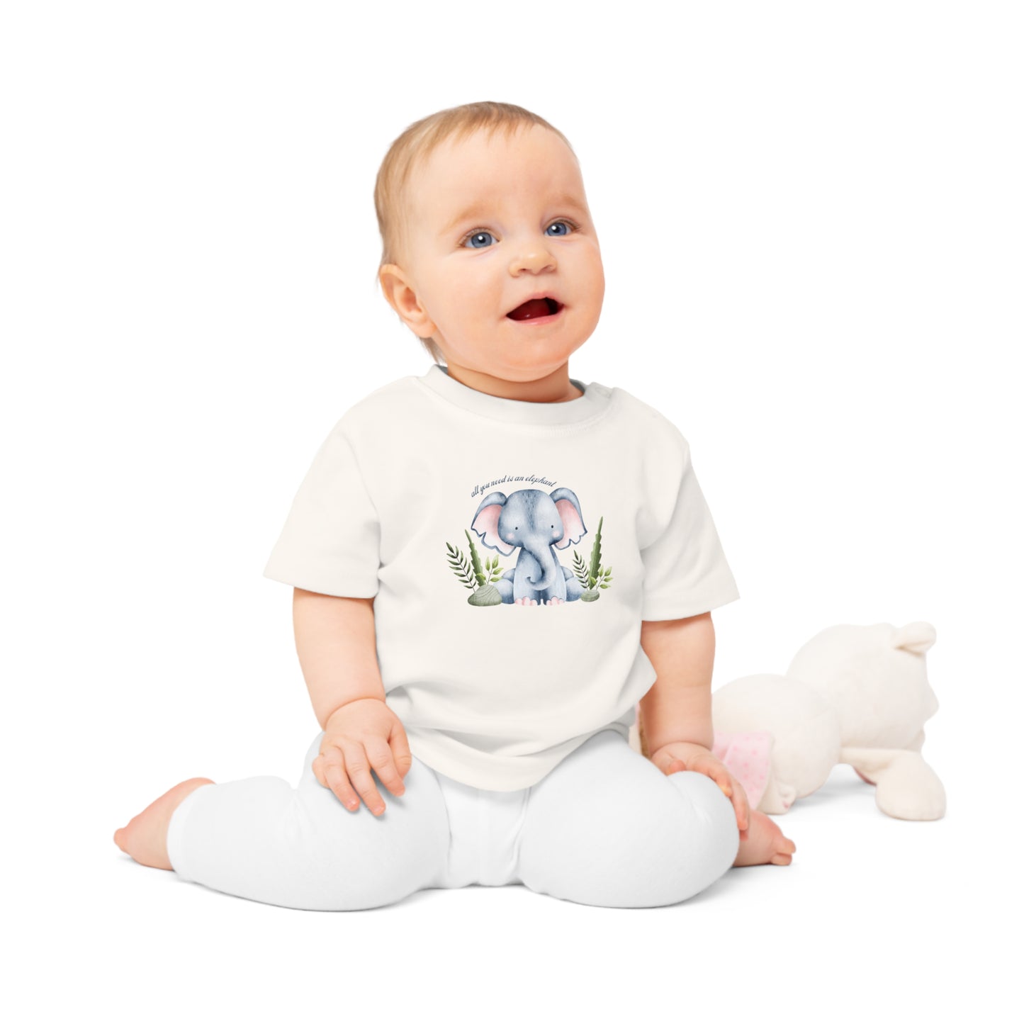 Eco-Friendly Baby T-Shirt, Little Elephant